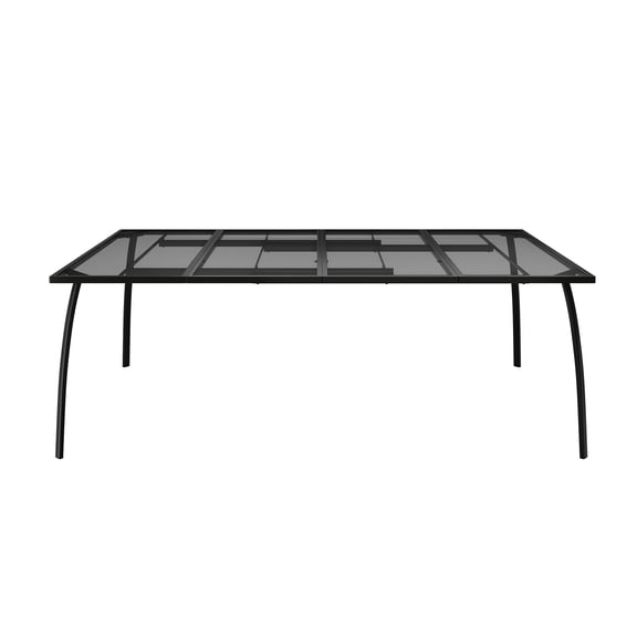 Mondawe 79" Steel Mesh Table Patio Dining Table