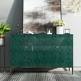 thumbnail image 1 of Mondawe Accent Storage Cabinet, Entryway Side Table with 6 Drawers, Modern Sofa Table Sideboard for Living Room Kitchen Bedroom,Green, 1 of 7