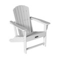 thumbnail image 1 of Mondawe Adirondack Chair, Outdoor Patio Lawn Chair with Widened Armrests,Weather Resistant Fire Pit Furniture, 380lb Weight Capacity, White, 1 of 8