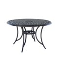 "Mondawe Outdoor Dining Patio Table, 48 in Round Cast Thickened