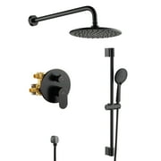 Retro Series 9 in. Rain Wall Mount Dual Shower Heads with 1.8 GPM without Tub Spout - Oil-Rub Bronze