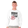 thumbnail image 1 of Monday Cancelled Go Home Weekend Vibe Unisex Plus Fleece Graphic Sweatshirt Brisco Brands 2X, 1 of 5