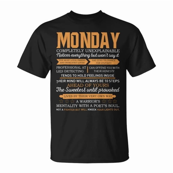 Monday Completely Unexplainable Notices Everything But WonT Say It Name TShirt