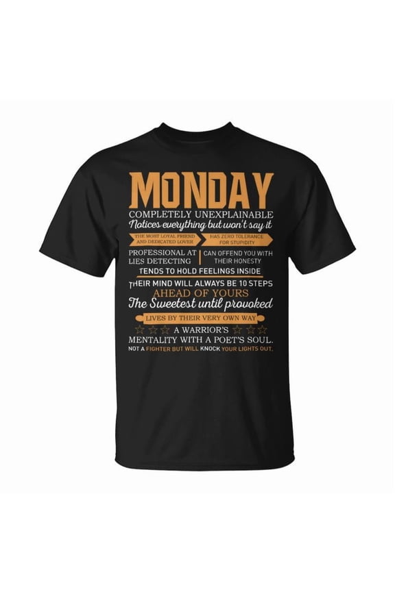 Monday Completely Unexplainable Notices Everything But WonT Say It Name TShirt
