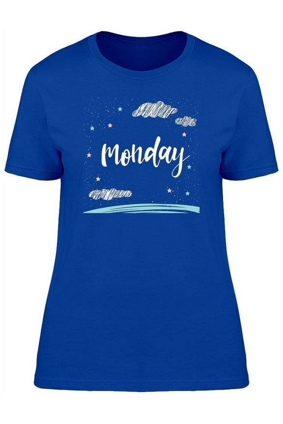 Monday Cool Starry Sky T-Shirt Women -Image by Shutterstock, Female Small