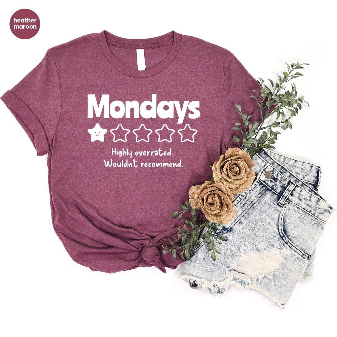 Monday Daily Weekday Graphic Day Of Week T-Shirt - Walmart.com