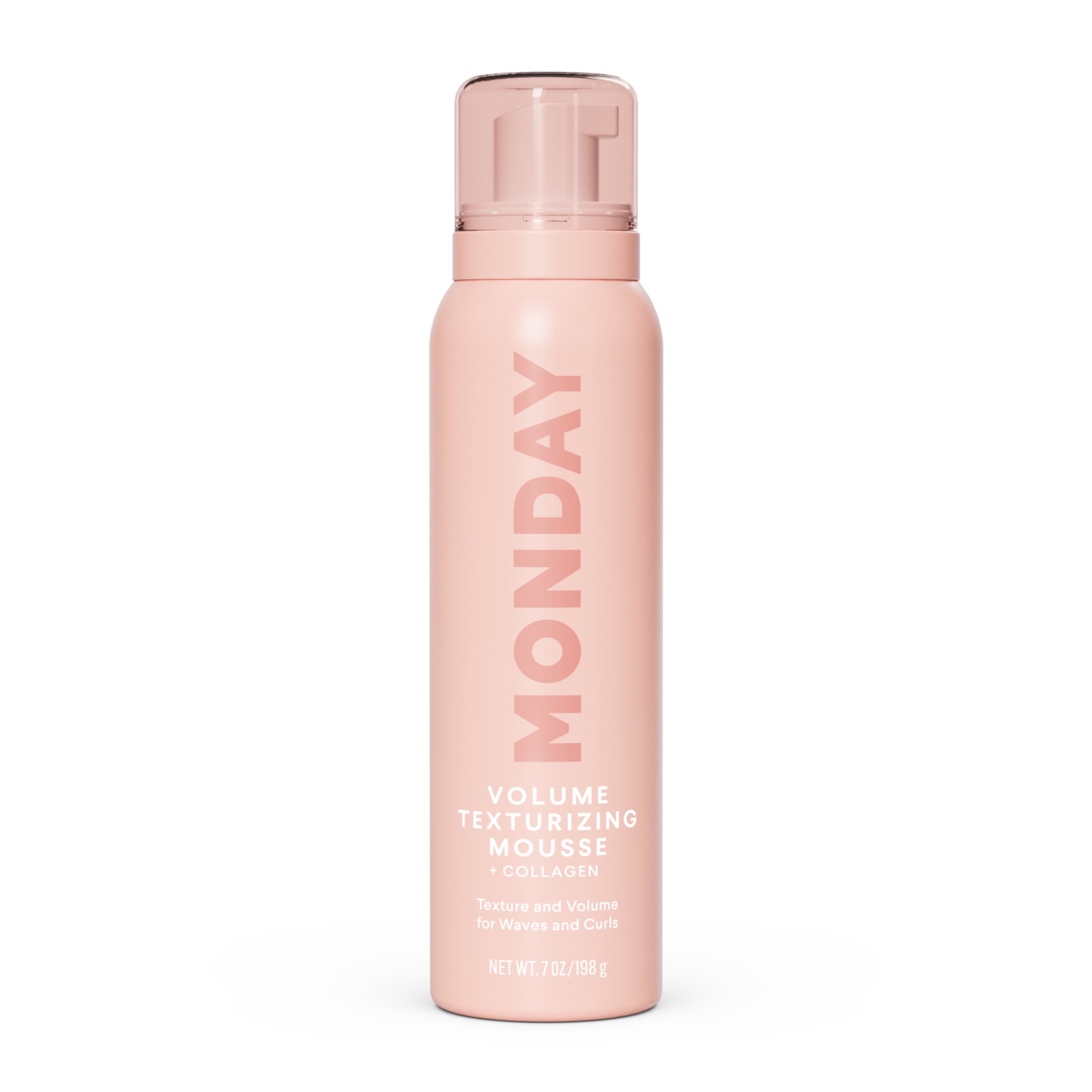 MONDAY Haircare VOLUME Texturizing Mousse with Hydrolysed Collagen – for Instant Texture & Volume, 7 oz