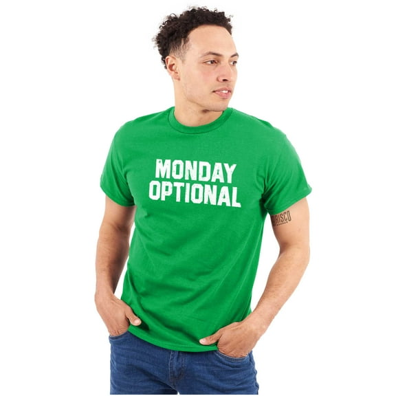 Monday Optional Work Week Weekend Plus Size Crewneck Graphic Tee Shirt Brisco Brands 3X