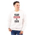 thumbnail image 1 of Monday Over Happy Fun Awesome Celebrate Unisex Plus Fleece Graphic Sweatshirt Brisco Brands 5X, 1 of 5