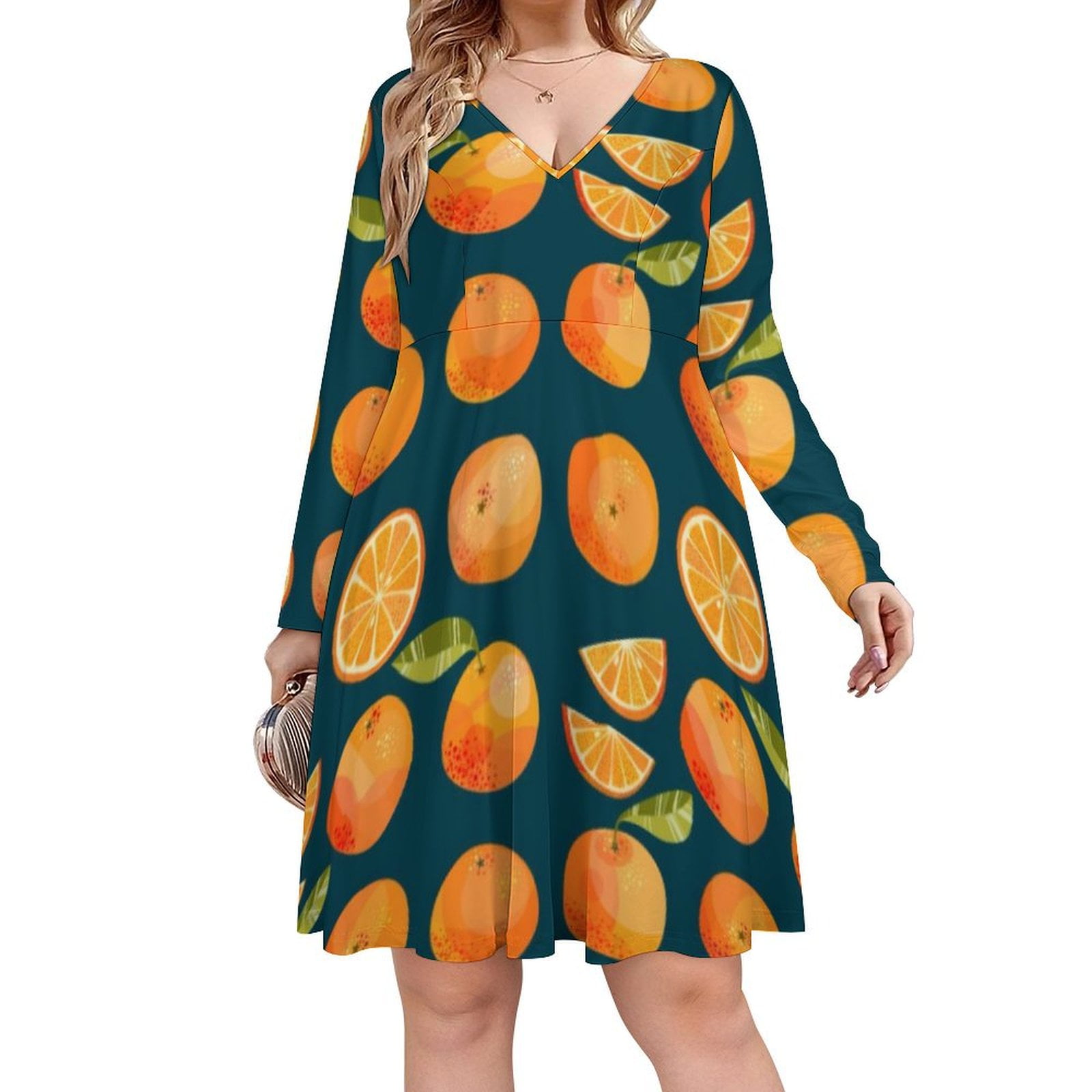 Monday Start with Oranges in The Dark Long Sleeve Sexy Dresses For — free download