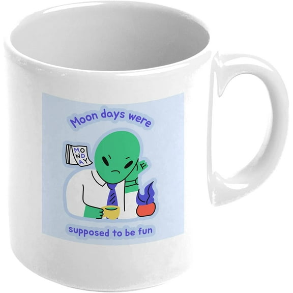 Mondays Fun Office Sad_BAA087 Novelty Mug Novelty Mug 11 Oz Coffee Tea Funny For Women Men Ceramic White Great Gift Idea Cup