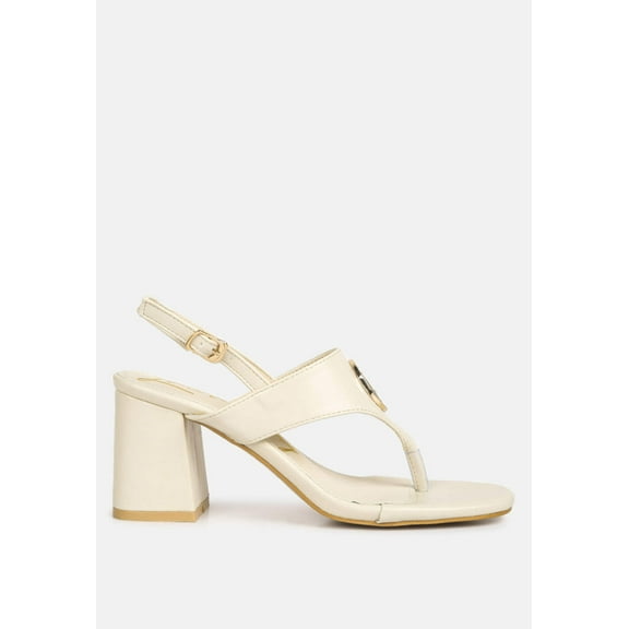Monde Block Heel Thong Sandals