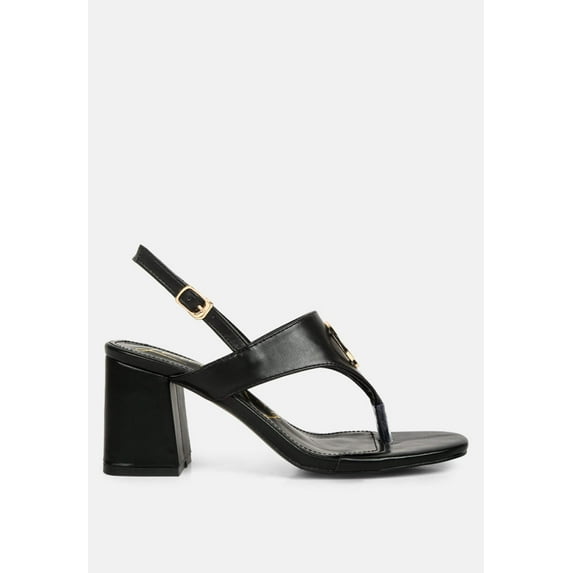 Monde Block Heel Thong Sandals