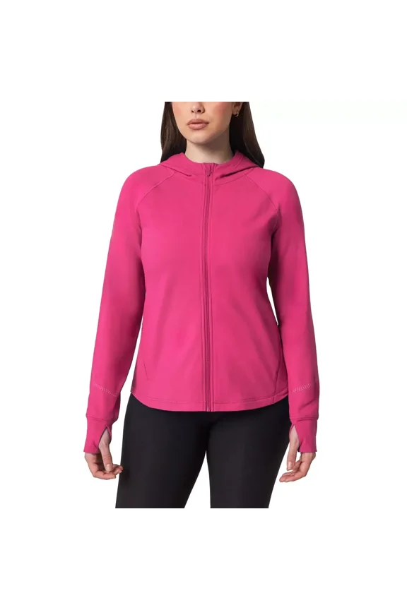 Ladies' Active Jacket with Hood, Pink, X-Large