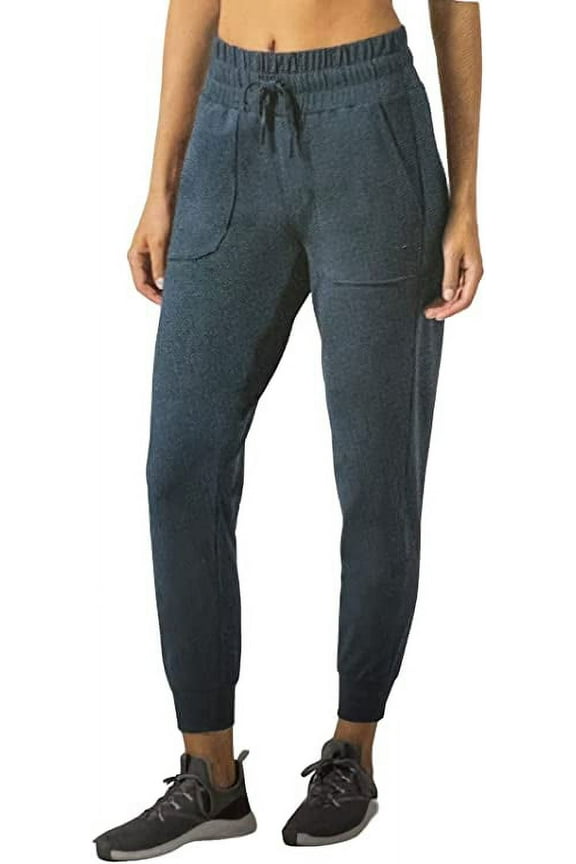 Ladies' Everyday Elastic Waist Ultra-soft Jogger Active Pants (Medium, Midnight Navy)