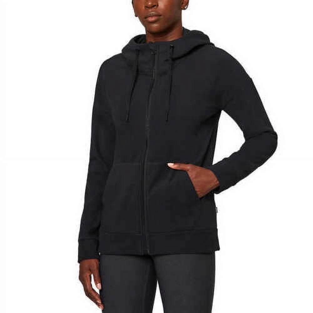 Mondetta Ladies' Full Zip Hooded Soft Cozy Jacket Black Size Small