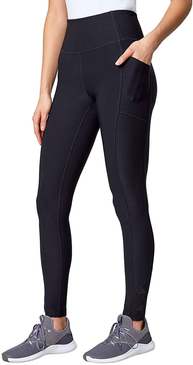 Mondetta Ladies' High Rise Tight Legging (Black, Large) 