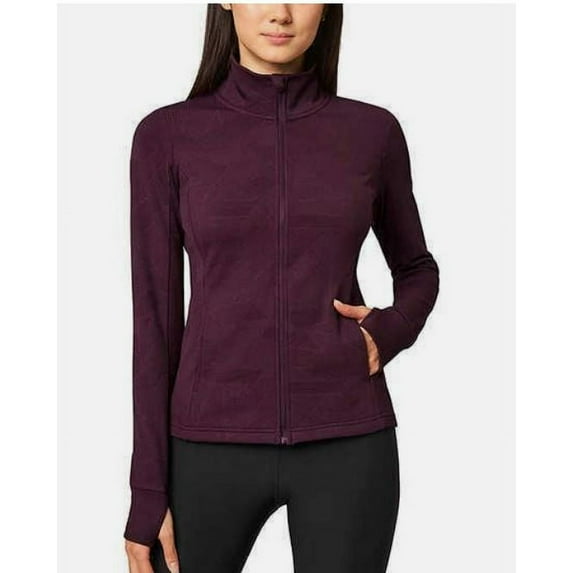 Mondetta Ladies' Jacquard Full-Zip Active Jacket, Potent Purple XL
