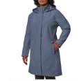 thumbnail image 1 of Mondetta Ladies' Long Softshell Hooded Jacket, Blue XS, 1 of 3
