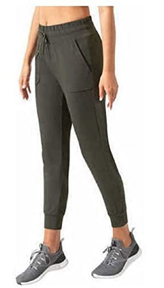 Mondetta Ladies Moisture Wicking Ultra-Soft Jogger Pants (X-Large, Green  (Olive) 