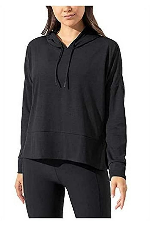 Ladies' Ottoman Hoodie (Black, Large, l)