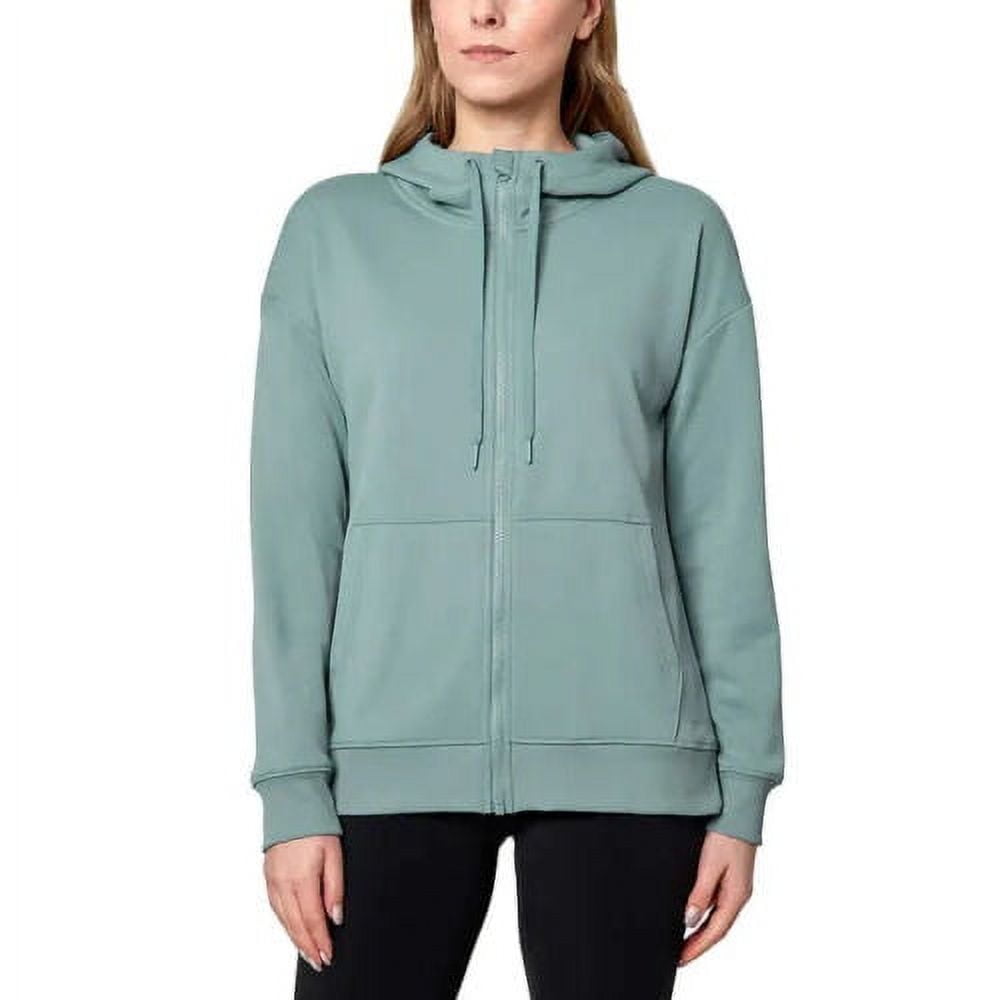 Mondetta Women's Plus Performance Kangaroo Pocket Moisture Wicking Full Zip  Hoodie-Green / L - Walmart.com