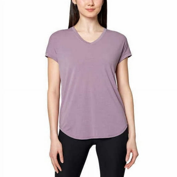 Mondetta Ladies' Ultra Soft Everyday Tee Size: M, Color: Elderberry