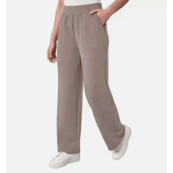 Mondetta Ladies' Ultra-Soft Wide Leg Pant Tan 3X