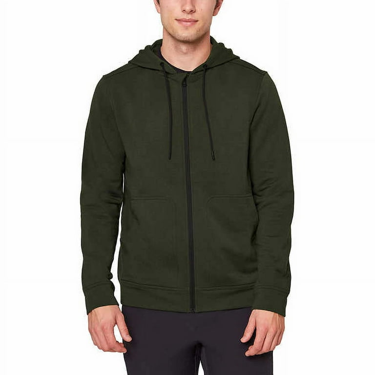 Mondetta Outdoor Project Men's Stretch Full Zip Hoodie Jacket (XXL, Green)