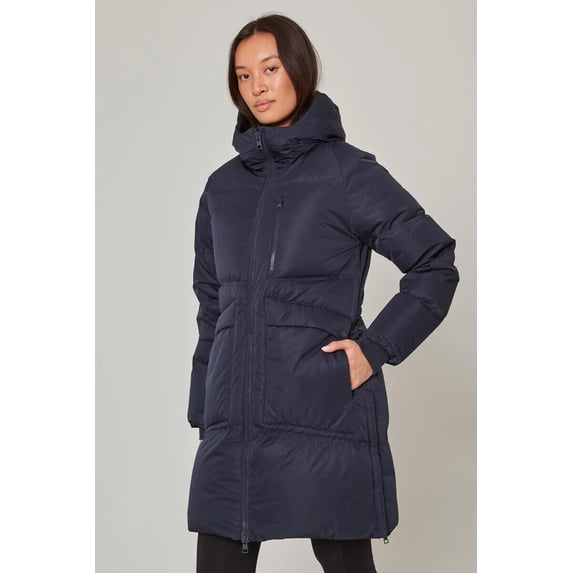 Mondetta Outdoor Project Women's Mid-length Puffer Jacket (Navy, Small)
