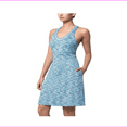 thumbnail image 1 of Mondetta Performance Gear MPG Women Sleeveless Travel V- Neck Dress M/Teal Combo, 1 of 2