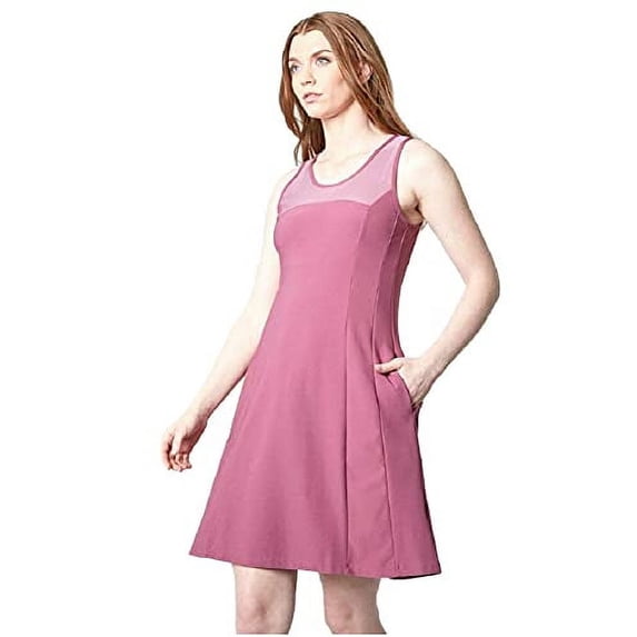 Mondetta Women's Active Dress (Grape Nectar/Light Grape Nectar, L)