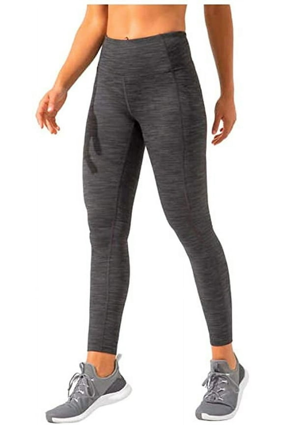 Women's Brushed Jacquard High Waisted Legging, Black Combo Large