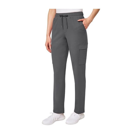 Mondetta Women's Cargo Pocket Straight Leg Pant (Volcanic Ash, XXL)