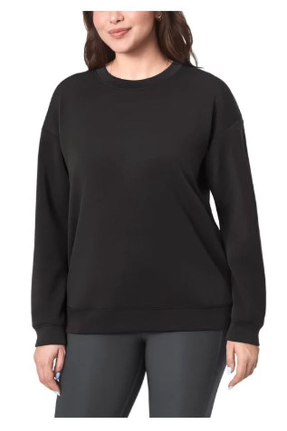 Women's Cozy Active Crewneck - Black - Large