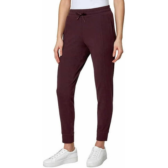 Mondetta Women's Cozy Warm Fleece Jogger Pant with Pockets (XX-Large/Wine Tasting)