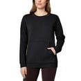 thumbnail image 1 of Mondetta Women's Everyday Soft Fleece Crewneck Sweatshirt (Black, XXL), 1 of 2