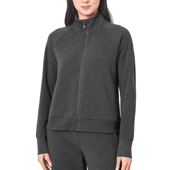 Mondetta Women's Fleece Full-Zip Jacket Black 2X