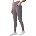 thumbnail image 1 of Mondetta Women's High Rise Ribbed Panel Legging, Purple, 2X-Large, 1 of 4