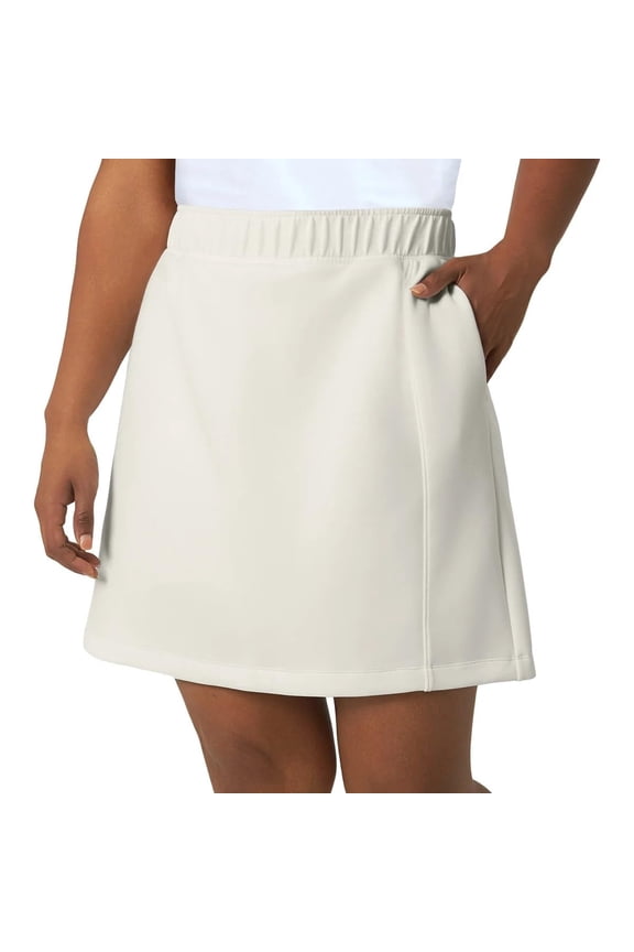 Women's High Waisted Moisture Wicking Athletic Skort (US, Alpha, X-Large, Regular, Regular, White)