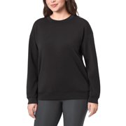 Mondetta Womens Long Sleeve Active Cozy Crewneck Black, XS