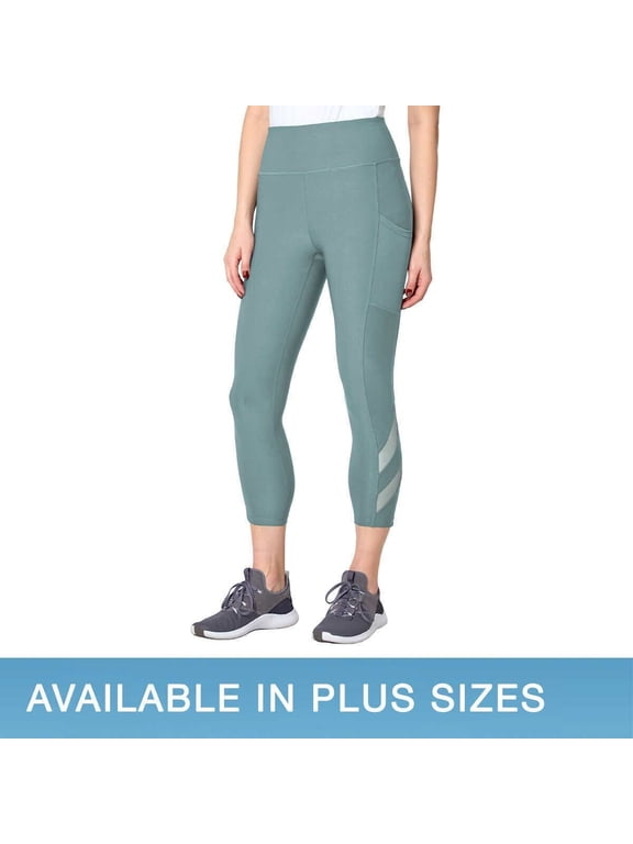 Women's Mesh Capri Cropped Pants, XXL