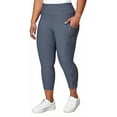 thumbnail image 1 of Mondetta Women's Midweight High Waisted Mesh Capri Legging (Lilac, XX-Large), 1 of 6