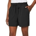 thumbnail image 1 of Mondetta Women's Moisture Wicking Elastic Waistband Casual Shorts-Black / S, 1 of 4