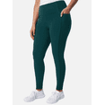 thumbnail image 1 of Mondetta Women's High Rise Ribbed Panel Legging, Green, Medium, 1 of 2
