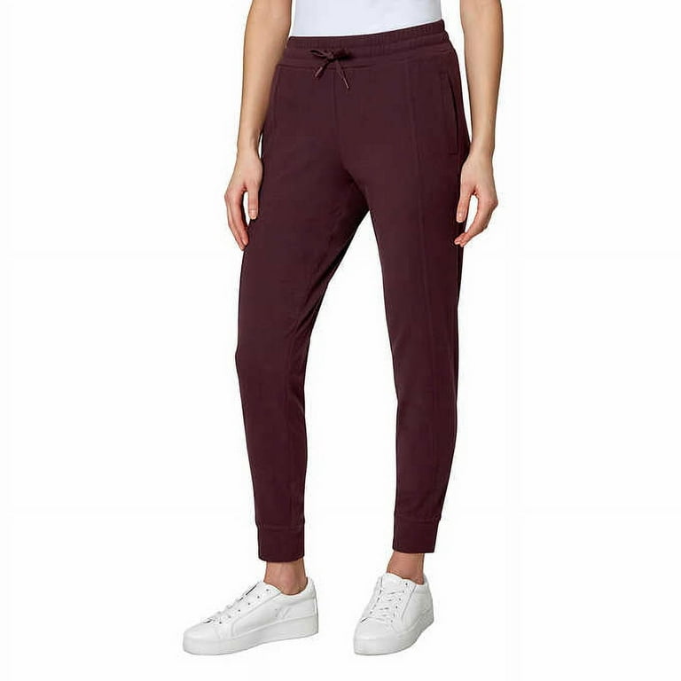 Mondetta Women s Pants Everyday Jogger 4 Way Stretch Red Medium