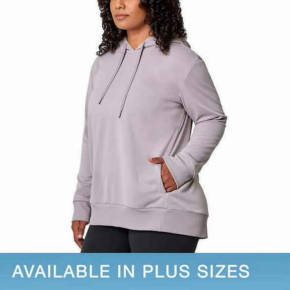 Mondetta Women's Recycled Performance Hoodie Size: S, Color: Gull Gray
