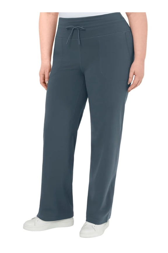 Women's Stretch High Rise Straight Leg Active Pant (2XL/Gray)