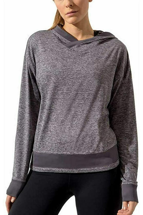 Women's Ultra Soft Pullover Hoodie, Purple Mlange Sustainable Large