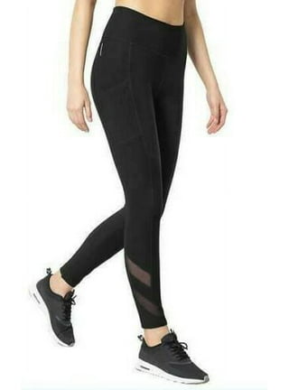Max & Mia Women's Wide Waist High Waisted French Terry Leggings Black Large  NWT